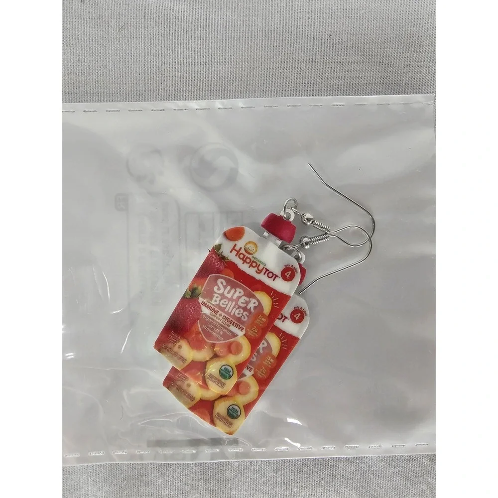 Nwt Happy Tots Earring Novelty Mini Foodie Kitch Kidcore Jewelry